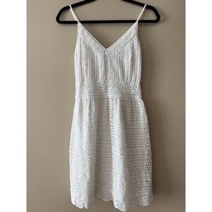Abercrombie White Crochet Lace Dress